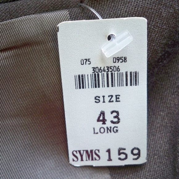 Nwt JEAN PAUL GERMAIN Brown Sport Coat Sz 43L - Picture 5 of 7